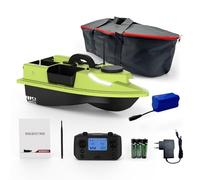 Kavolet RC Barca da pesca con GPS, 12000 mAh, 600 m, telecomando senza fili, con borsa, con 4 contenitori per esche da 2 kg di carico