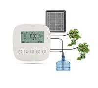 Kavolet Sistema di irrigazione automatico, Centralina per irrigazione, Wi-Fi/Voce/Controllo manuale Tempo di irrigazione programmabile, Pannello solare/Ricarica USB, Compatibile con Alexa Google Home