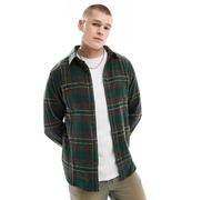 Kavu - Big Joe - Camicia a maniche lunghe verde a quadri con bottoni L