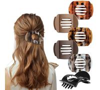Kavya Pinzas Pelo Mujer Planas - 6 Piezas Pinzas para el Pelo Antideslizante - Hair Clips - Pinza de Pelo Elegantes Grande