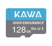 KAWA Scheda Micro SD da 128 GB, scheda di sorveglianza video High Endurance, scheda di memoria microSDXC, A1, U3, Class10, V30, scheda TF ad alta velocità per DashCam, telecamera di sicurezza, baby