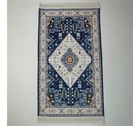 KAWABOSS tappeto preghiera islamico con nappe,tappeto da preghiera musulmano portatile Persia per viaggi, tappeto da preghiera tradizionale turco con motivo di medaglia in velluto morbido spesso