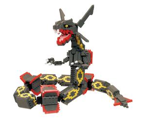 Kawada Nanoblock Pokemon Nero Rayquaza Extreme DX NBPM_104 dal Giappone