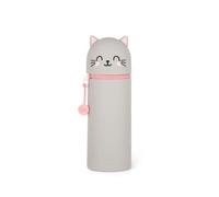 Kawaii - 2-in-1 silicone pencil case - kitty- extraordinary stationery