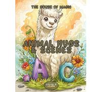 Kawaii ABCs Animal Hugs & Scenes: Cute Alphabet Coloring Book for Kids: Learn Letters with Adorable Animal Friends & Fun Scenes