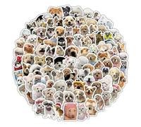 Kawaii - Adesivi a forma di dogs coreano, 103 pezzi, estetici, in vinile, impermeabili, per bottiglie d'acqua, laptop, skateboard, scrapbook diario, telefono cellulare, auto, moto, bagagli