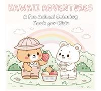 Kawaii Adventures: A Fun Animal Coloring Book for Kids: 44 Cute and Playful Kawaii Designs to Spark Creativity and Joy, Perfect gift