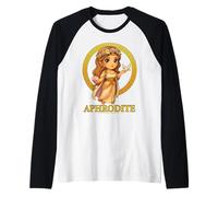 Kawaii Afrodite Mitologia Greca Chibi Dea Grecia Maglia con Maniche Raglan