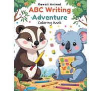 Kawaii Animal ABC Writing Adventure Coloring Book