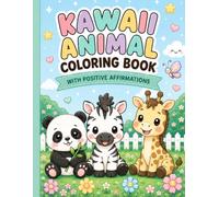 Kawaii Animal Coloring Book with Positive Affirmations