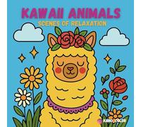 Kawaii Animal Coloring Pages for Adults and Teens - Relaxing Scenes