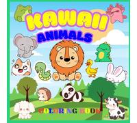 KAWAII ANIMALS:COLORING BOOK: 50 Adorable Pages for Kids and Adults"