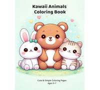 Kawaii Animals Coloring Book: Cute & Simple Coloring Pages