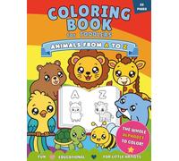 Kawaii Animals Coloring Book for Toddlers: Learn the Alphabet While Coloring Adorable Animals