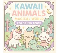 Kawaii Animals: Magical World: A Cute Coloring Adventure with 50 Magical Scenes for Kids