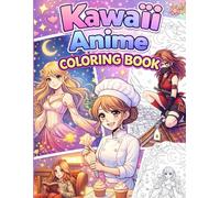 Kawaii Anime Coloring Book: Charming Anime Characters, Kawaii Creatures & Stress-Relieving Designs for All Ages