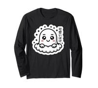 Kawaii Anime Fantasma - Giapponese Obake Maglia a Manica