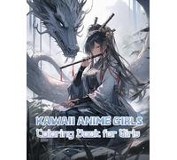 Kawaii Anime Girls Coloring Book for Girls: A delightful journey through charming outfits, expressive eyes, and cute character design