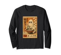 Kawaii Anime Vibes Ghost Japanese Ramen Halloween Maglia a Manica