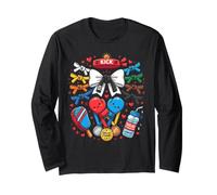 Kawaii Arti Marziali Dojo Champ Kick Cinture Maglia a Manica