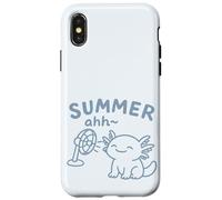 Kawaii Axolotl Amanti Dell'estate Divertente Anfibio Custodia per iPhone X/XS