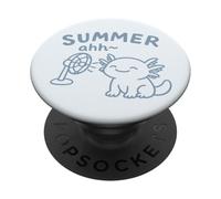 Kawaii Axolotl Amanti Dell'estate Divertente Anfibio PopSockets PopGrip Adesivo