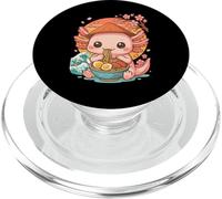 Kawaii Axolotl Mangiare Ramen Noodle Anime Giapponese PopSockets PopGrip per MagSafe