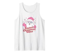 Kawaii Babbo Natale Vibes Rosa Carino Vacanza Canotta