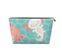 Kawaii Baby carino Axolotl, Borsa da toilette Borsa per trucco Borsa per cosmetici Borsa da toilette da viaggio portatile