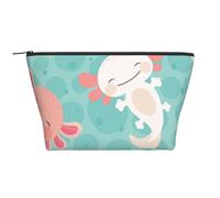 Kawaii Baby carino Axolotl, Borsa da toilette Borsa per trucco Borsa per cosmetici Borsa da toilette da viaggio portatile