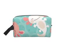 Kawaii Baby Cute Axolotl, organizer per cosmetici di grande capacità, borsa da viaggio per il trucco da donna