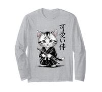 Kawaii Baby Neko - Kawaii Kitten Samurai Gatto Maglia a Manica