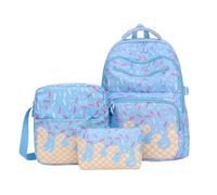 Kawaii Backpack Set 3 Piece Ice Cream Aesthetic Compartment Bookbag
