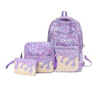Kawaii Backpack Set 3 Piece Ice Cream Aesthetic Compartment Bookbag