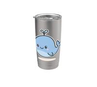 Kawaii Balena Carino Mare Animale Bicchiere termico in acciaio inox doppia parete