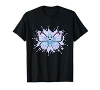 Kawaii Blu Farfalla Splash Cartoon Bambini Maglietta