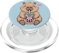 Kawaii Boba Tea Capybara, grazioso design per tè al latte a bolle PopSockets PopGrip per MagSafe