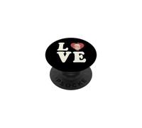 Kawaii Boba Tea Love scritto con grafica a forma di cuore PopSockets PopGrip Adesivo