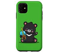 Kawaii Bubble Boba Milk Tea Formosa Bear Taiwan Travel Custodia per iPhone 11
