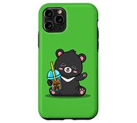 Kawaii Bubble Boba Milk Tea Formosa Bear Taiwan Travel Custodia per iPhone 11 Pro