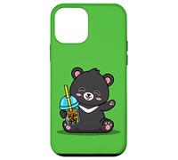 Kawaii Bubble Boba Milk Tea Formosa Bear Taiwan Travel Custodia per iPhone 12 mini