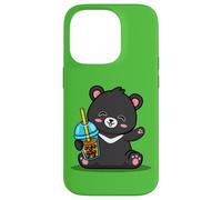 Kawaii Bubble Boba Milk Tea Formosa Bear Taiwan Travel Custodia per iPhone 14 Pro