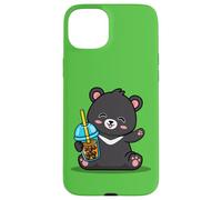 Kawaii Bubble Boba Milk Tea Formosa Bear Taiwan Travel Custodia per iPhone 15 Plus