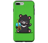 Kawaii Bubble Boba Milk Tea Formosa Bear Taiwan Travel Custodia per iPhone 7 Plus/8 Plus