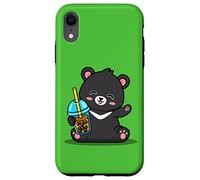 Kawaii Bubble Boba Milk Tea Formosa Bear Taiwan Travel Custodia per iPhone XR