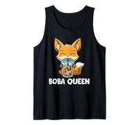 Kawaii Bubble Tea Fox Boba Queen Cute Boba Fox Canotta