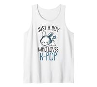 Kawaii Bunny KPOP Just A Boy Who Loves K-Pop Boy Canotta