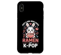Kawaii Bunny KPop Solo una ragazza che ama Ramen K Pop Girl Custodia per iPhone XS Max
