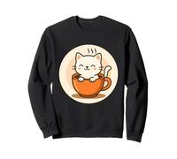 Kawaii caffè Gatto in Tazza Felpa