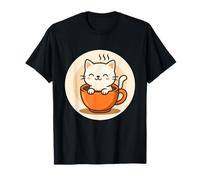 Kawaii caffè Gatto in Tazza Maglietta